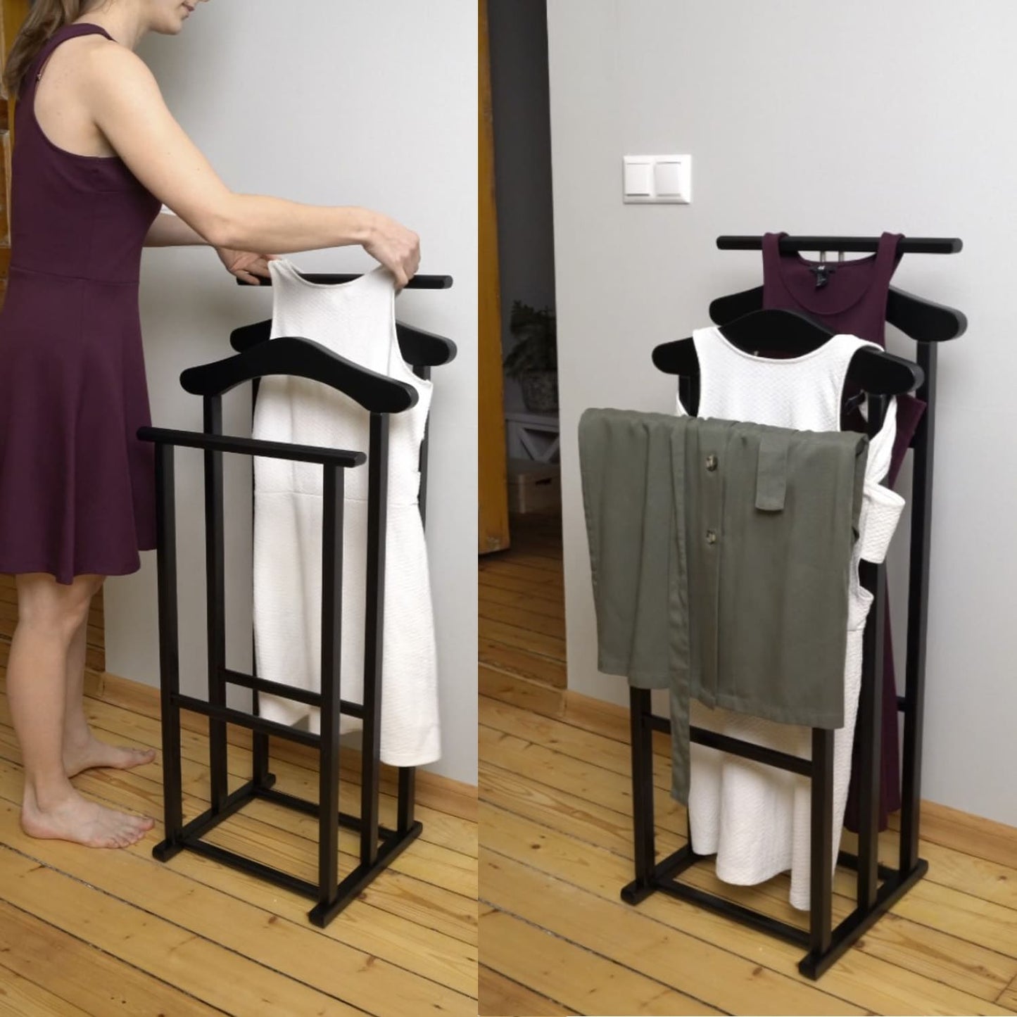 Herrendiener für Frauen, Herrendiener Modern, Stummer Diener Holz, ARIT MAXI, 4