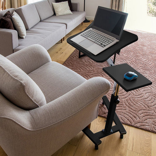 Laptoptisch, Laptoptisch Höhenverstellbar, Laptoptisch Bett, Laptoptisch Sofa, Laptoptisch mit Rollen, Tatkraft Joy, 3new