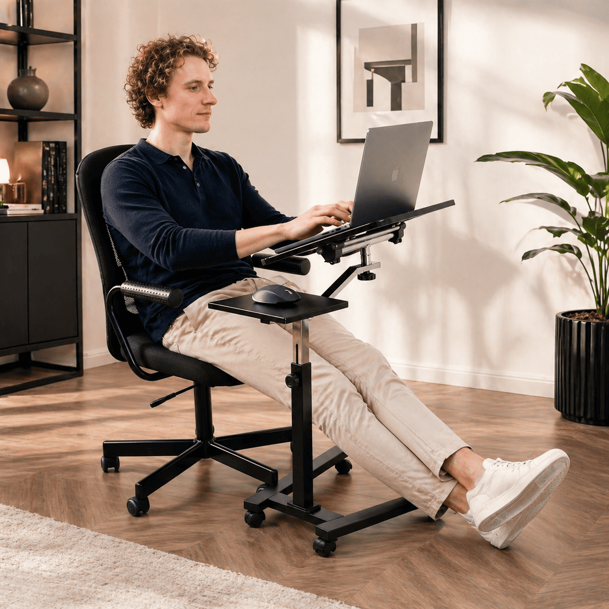 Laptoptisch, Laptoptisch Höhenverstellbar, für Bett, Sofa, mit Rollen, Tatkraft Joy, laptoptisch kaufen