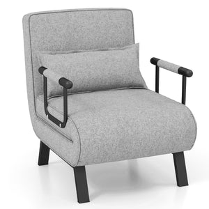 Schlafsofa, Sessel mit Schlaffunktion, Bettsessel, Cabrio-Schlafsofa, Klappsessel, Schlafcouch Sofabett, Costway