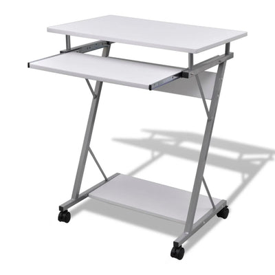 Schreibtisch, Kleiner Schreibtisch, Bürotisch, Laptoptisch, Schreibtisch Holz, Computerwagen, Costway, 1