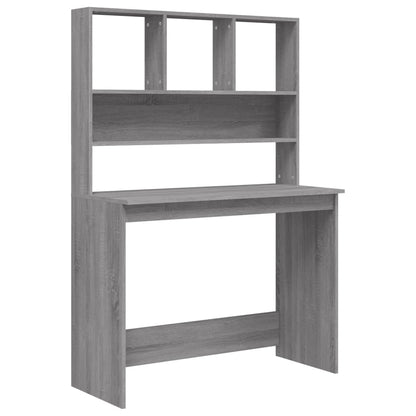 Schreibtisch, Kleiner Schreibtisch, Schreibtisch mit Regal, Schreibtisch mit Stauraum, Schreibtisch Holz, vidaXL, 2