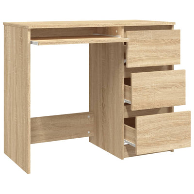 Schreibtisch, Schreibtisch Schmal, Schreibtisch mit Schubladen, vidaXL, m