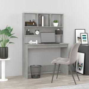 Schreibtisch, Schreibtisch mit Stauraum, Schreibtisch Holz, Kleiner Schreibtisch, Schreibtisch mit Regal, vidaXL, 1