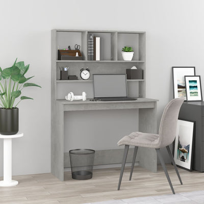 Schreibtisch, Schreibtisch mit Stauraum, Schreibtisch Holz, Kleiner Schreibtisch, Schreibtisch mit Regal, vidaXL, 1