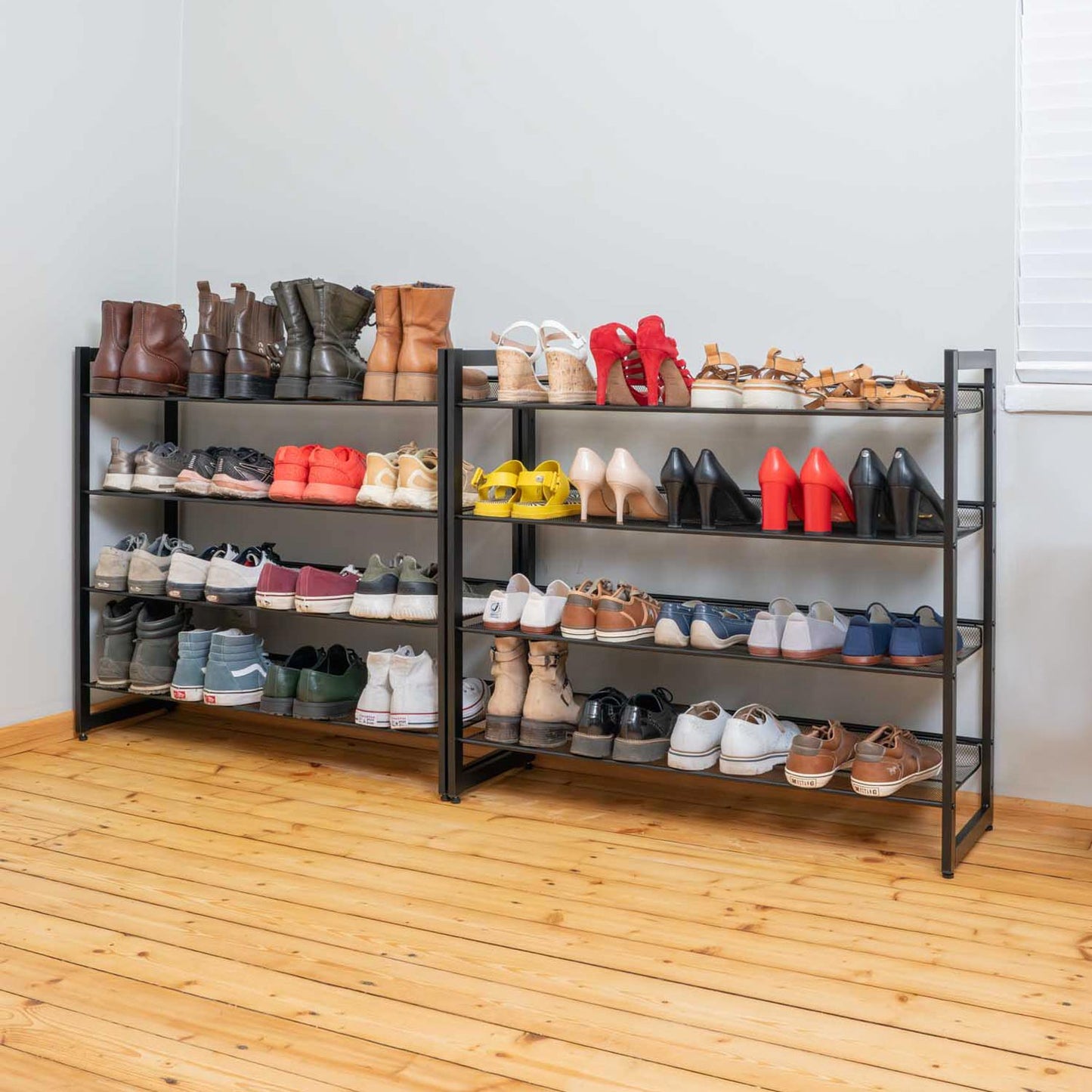 Schuhregal, 8 Ebenen, Schuhregal Schmal, Schuhregal Metall, Tatkraft Giza, n13