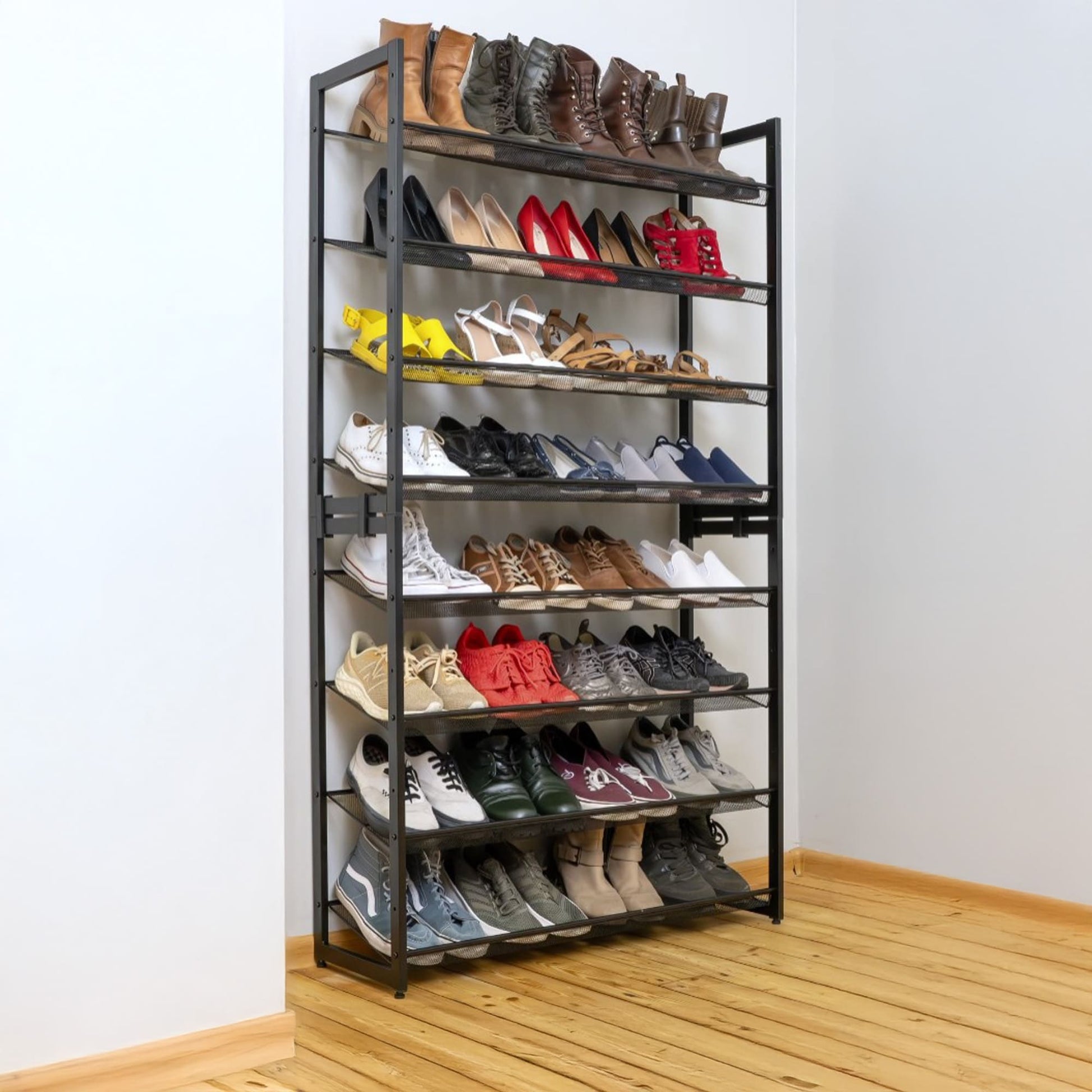 Schuhregal, 8 Ebenen, Schuhregal Schmal, Schuhregal Metall, Tatkraft Giza,  schuhregal online kaufen