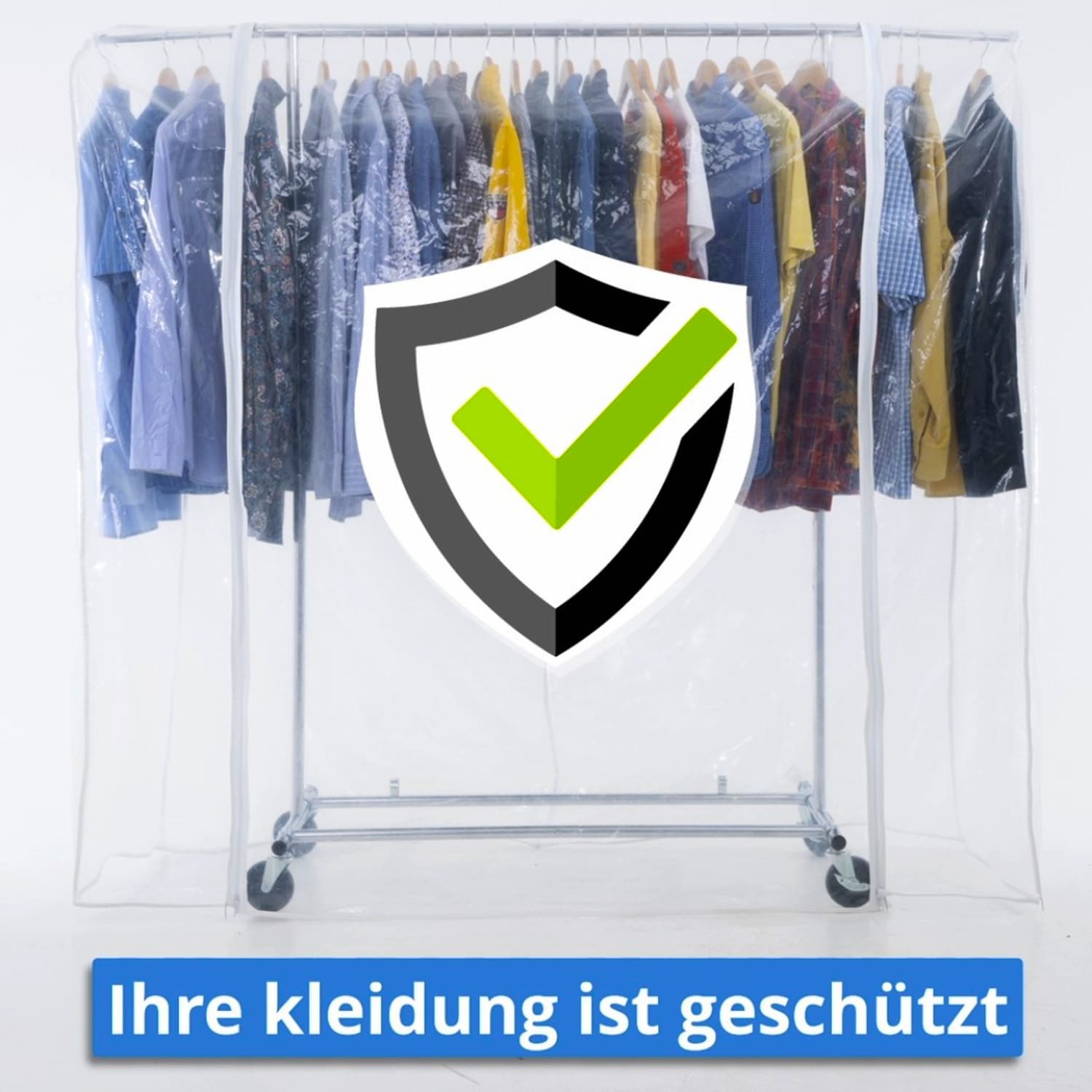 Stoffschrank, Faltschrank, Schwerlast-Kleiderständer, Kleiderständer mit Abdeckung, Tatkraft Drogo & Big, gm