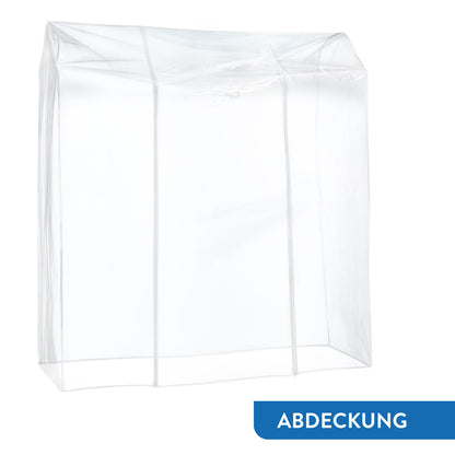 Stoffschrank, Faltschrank, Schwerlast Kleiderständer, bis 100 kg, Kleiderständer mit Abdeckung, Tatkraft Darren & Anwalt, 4