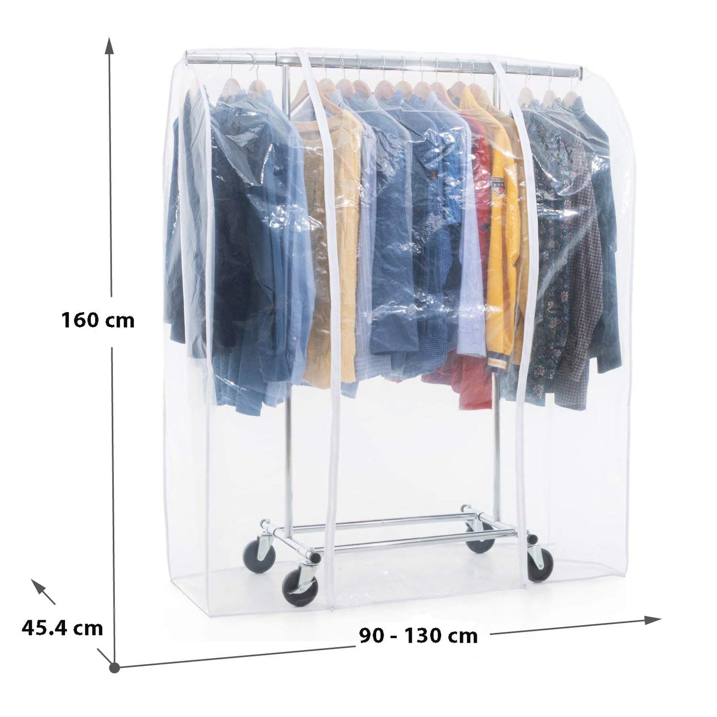 Stoffschrank, Faltschrank, Schwerlast Kleiderständer, bis 100 kg, Kleiderständer mit Abdeckung, Tatkraft Darren & Anwalt, s