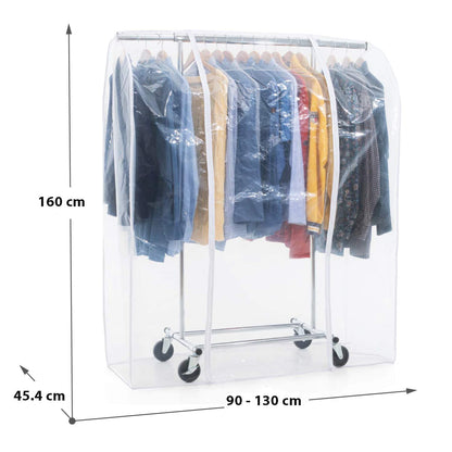 Stoffschrank, Faltschrank, Schwerlast Kleiderständer, bis 100 kg, Kleiderständer mit Abdeckung, Tatkraft Darren & Anwalt, s