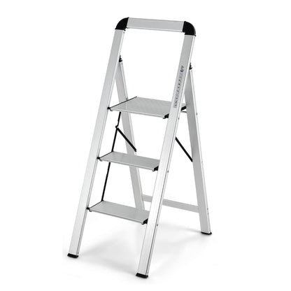 Trittleiter, Trittleiter 2 Stufen,  Trittleiter Klappbar, Holzleiter Klappbar, leichte Leiter, Colombo, 1