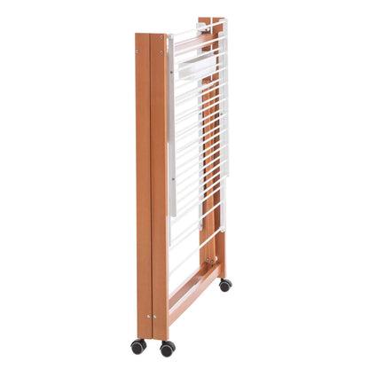 Wäscheständer Ausziehbar, Wäscheständer Holz, 20 Meter Trockenraum, Wäscheständer Klappbar, auf Rollen, Airone, 2