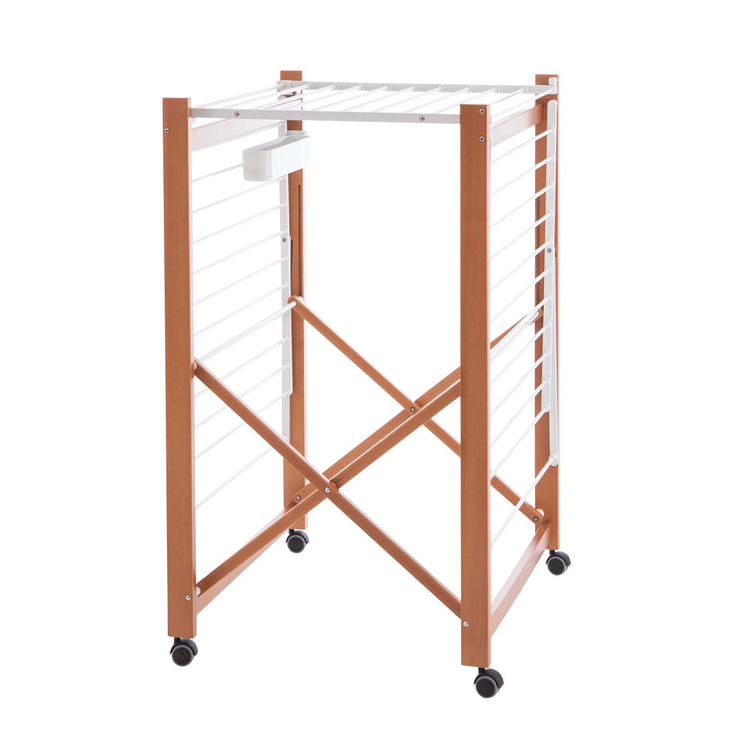 Wäscheständer Ausziehbar, Wäscheständer Holz, 20 Meter Trockenraum, Wäscheständer Klappbar, auf Rollen, Airone, 3