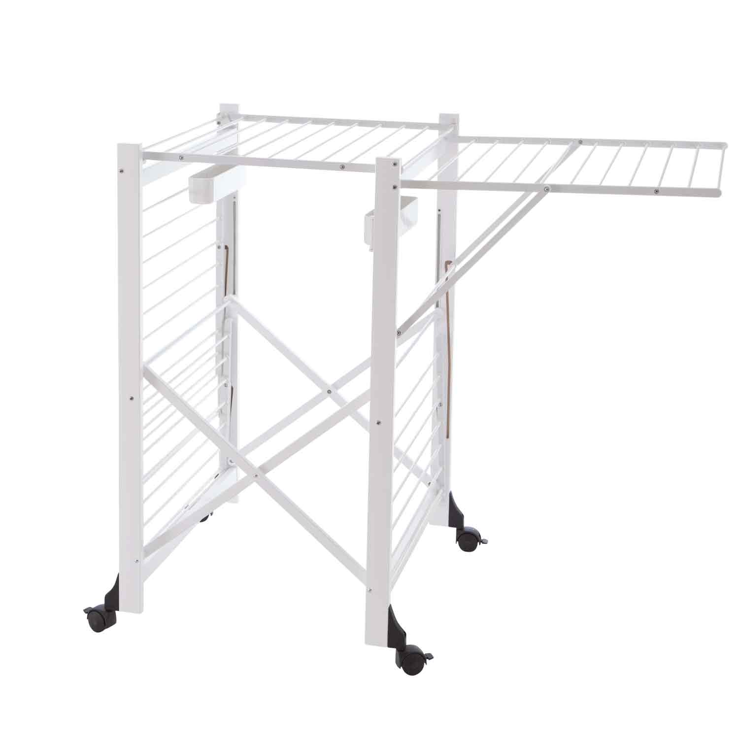 Wäscheständer, Wäscheständer Ausziehbar, Wäscheständer Klappbar, mit Rädern, Flügelwäschetrockner, Standtrockner, Gabbiano, 6