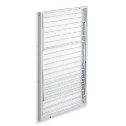 Wäscheständer wand, Trockengestell für die Wand KARIM, 15 Meter Wäscheleine, einfach an der Wand zu befestigen, Weiß, 4