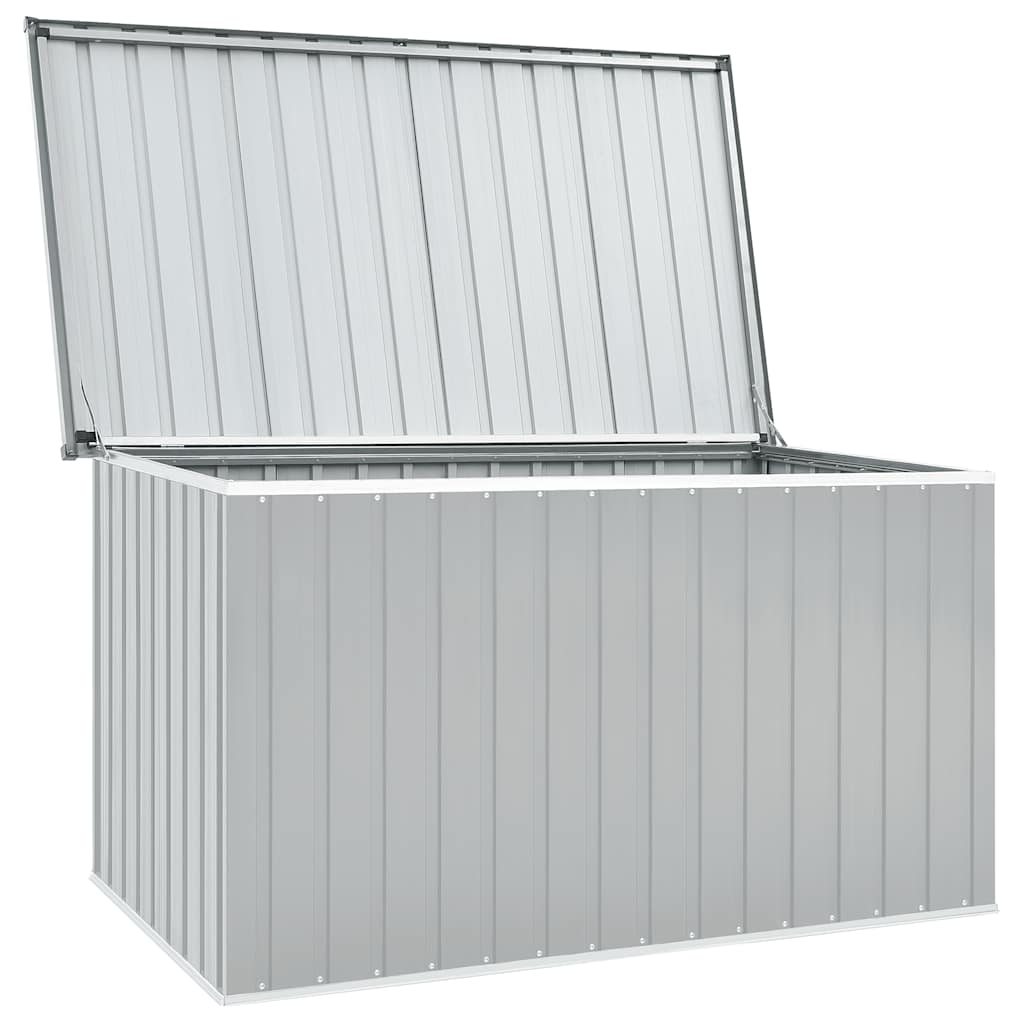 "Gartenbox Metall, Gartenbox xxl, 171x99x93 cm, Aufbewahrungsbox garten, Werkzeugkasten, Verzinktem Stahl, Grau, vidaXL, 2