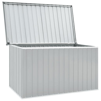 "Gartenbox Metall, Gartenbox xxl, 171x99x93 cm, Aufbewahrungsbox garten, Werkzeugkasten, Verzinktem Stahl, Grau, vidaXL, 2