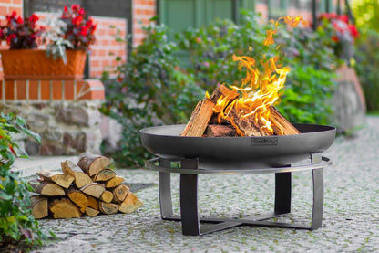 Feuerschale, Feuerschale Garten, Feuerschale 80 cm, große Feuerschale, Feuerschale Hoch, aus Stahl, Cook King VIKING, 8
