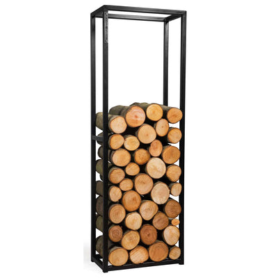 Kaminholzregal CORNEL - 120x40x20 cm, Kaminholzregal Metall, Kaminholzregal außen freistehend, Handgemachte Qualität, 1