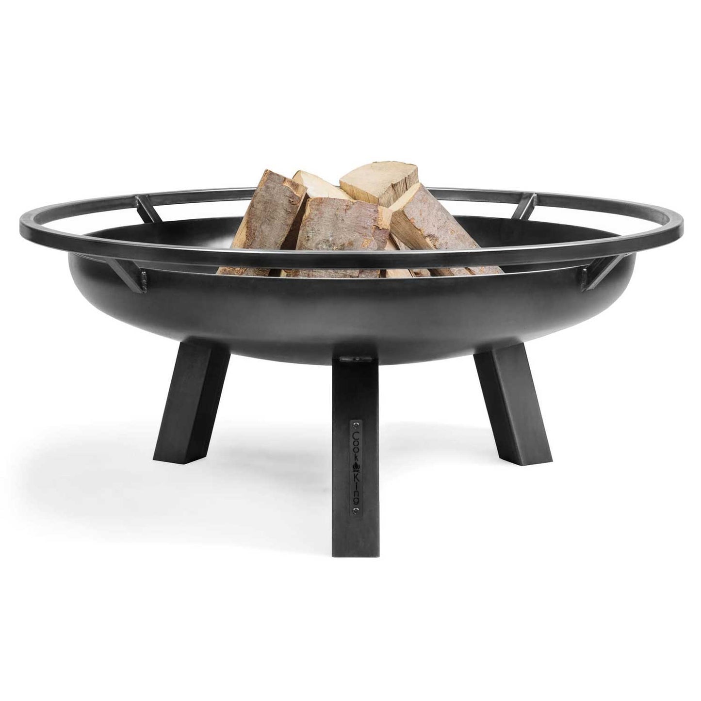 Feuerschale, Feuerschale Garten, Feuerschale 80 cm, große Feuerschale, Feuerschale Hoch, Höhe 57cm, aus Stahl, Cook King PORTO, 5